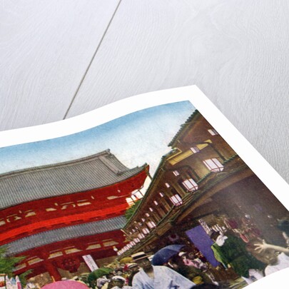 The Asakusa Kannon temple, Tokyo, Japan by Anonymous