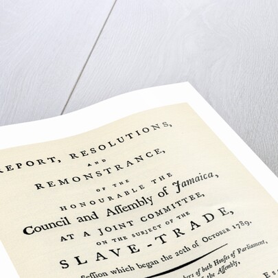 A remonstration of the subject of the slave trade by Anonymous