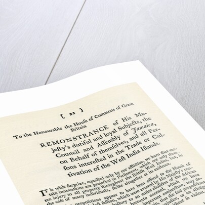 A remonstration of the subject of the slave trade by Anonymous