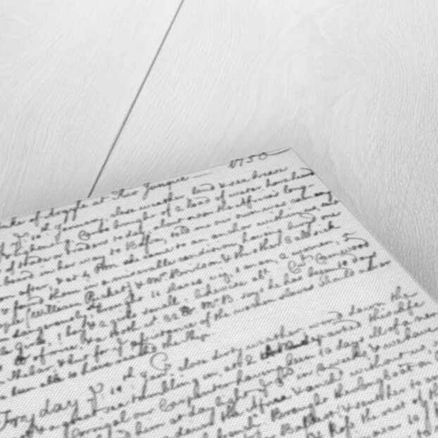 A page from the journal of John Newton by Anonymous