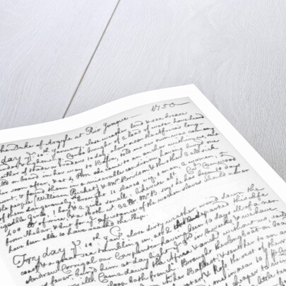 A page from the journal of John Newton by Anonymous