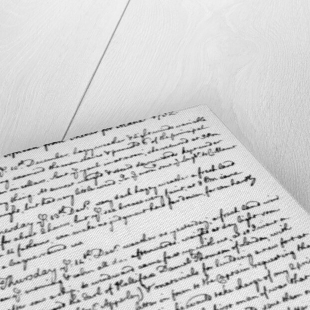 A page from the journal of John Newton by Anonymous