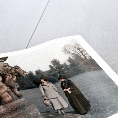 Lady Elizabeth Bowes-Lyon and the Countess of Strathmore, Glamis Castle, Scotland by Anonymous