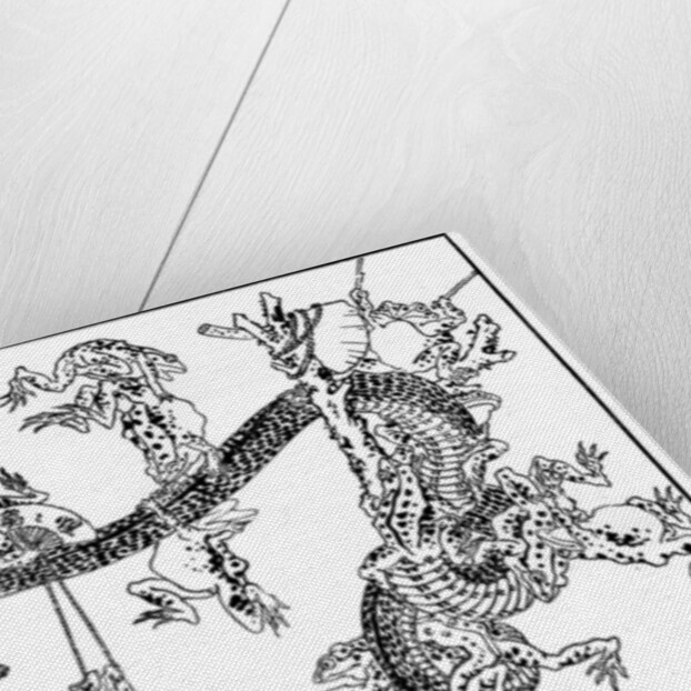 The Snake and the Frog by Kawanabe Kyôsai