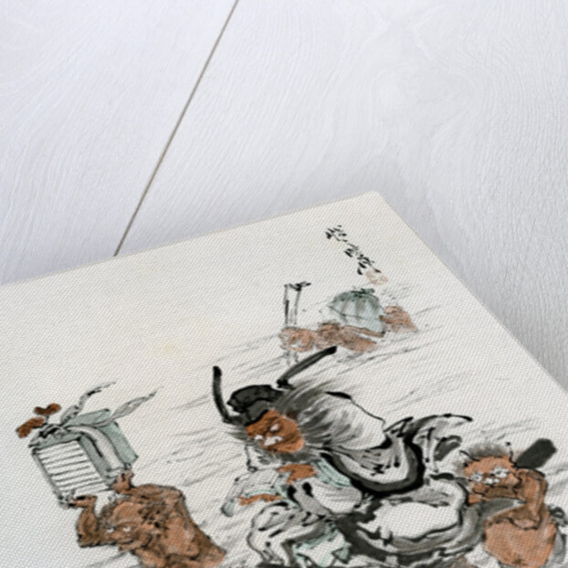 Shoki and Attendant Demons by Kawanabe Kyôsai