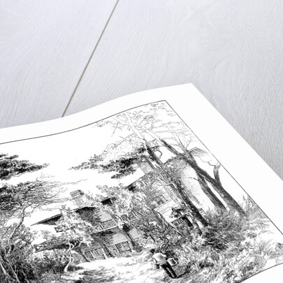 The log house 'Idaho', near Ringwood, Hampshire by Edward William Charlton