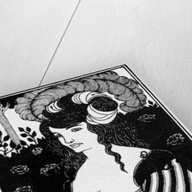Portrait of a woman by Aubrey Beardsley