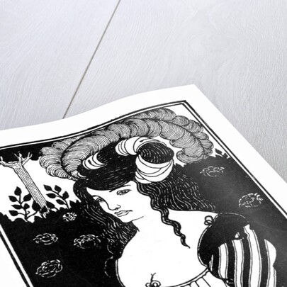 Portrait of a woman by Aubrey Beardsley