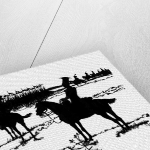 Silhouette for 'Ombres Chinoisses' from 'L'Epopee' by Caran d'Ache