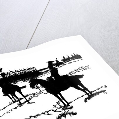 Silhouette for 'Ombres Chinoisses' from 'L'Epopee' by Caran d'Ache