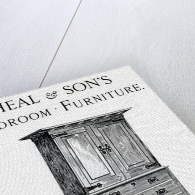 An advertisement for Heal and Son's bedroom furniture by Anonymous