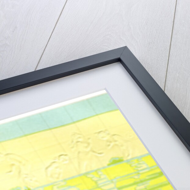 Enamelled bathroom tiles by Anonymous