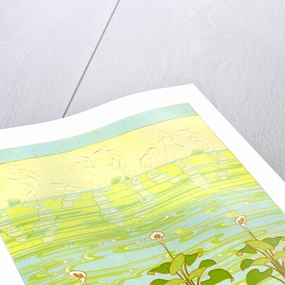 Enamelled bathroom tiles by Anonymous