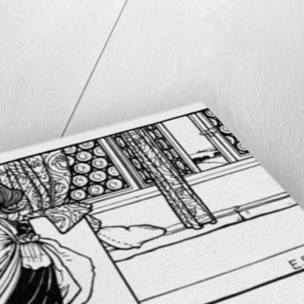 A woman sleeping in a chair by Eleanor Fortescue-Brickdale