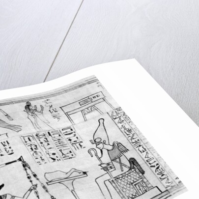 'Judgement of the Dead', from the Temple of Deir-el-Bahari, Egypt, c1025 BC by Anonymous