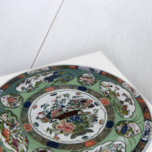 A Chinese porcelain dish of the Kang-he period by Anonymous
