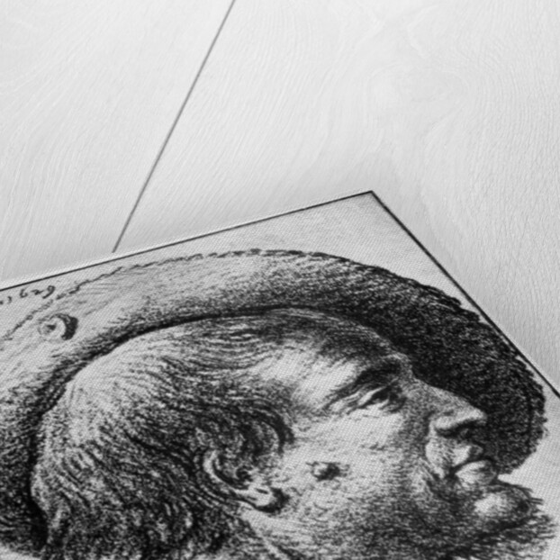 Study of a male head by Esaias van de Velde