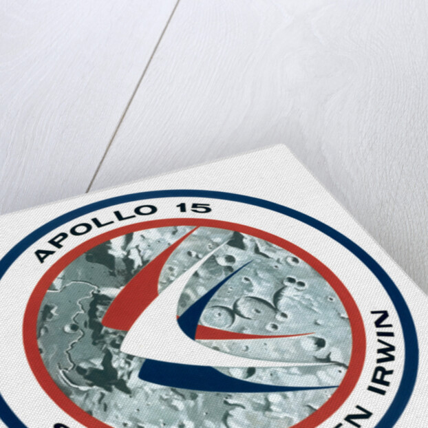 The Apollo 15 lunar mission insignia by NASA