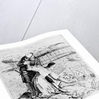 An etching in the Germ by William Holman Hunt