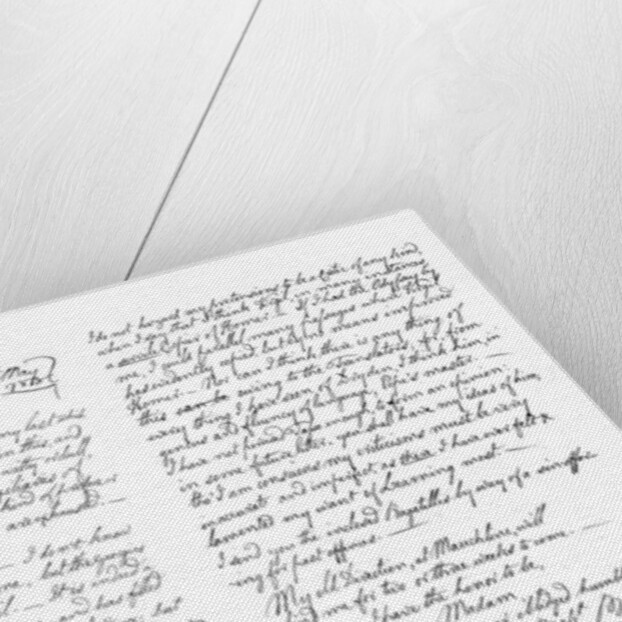 Letter by Robert Burns to Mrs Dunlop of Haddington by Frederick George Netherclift