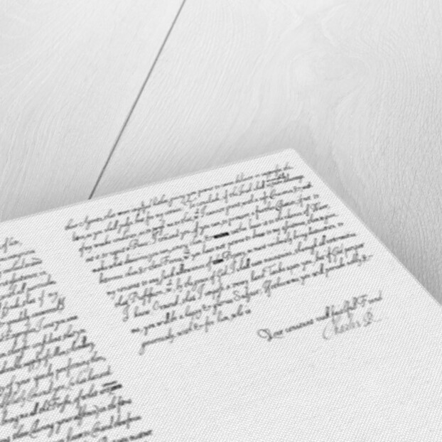 Letter by Charles I, King of England, to the Duke of Ormonde by Frederick George Netherclift