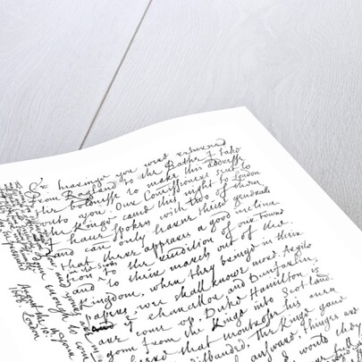 Letter by Oliver Cromwell to General Fairfax by Frederick George Netherclift