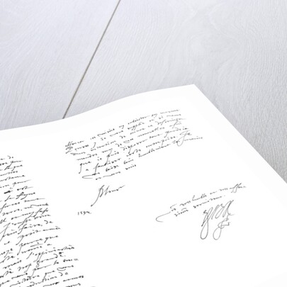 Letter by Robert Devereux, Earl of Essex, to Maurice, Prince of Orange by Frederick George Netherclift