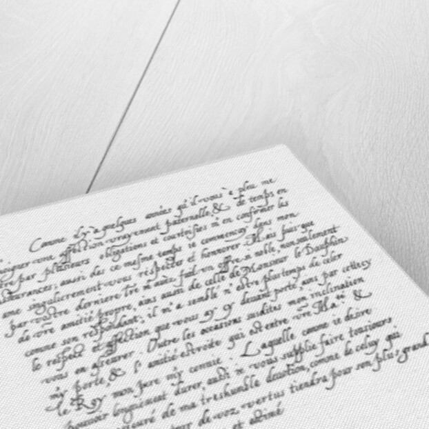 Letter by Henry Frederick, Prince of Wales, to King Henry IV of France by Frederick George Netherclift