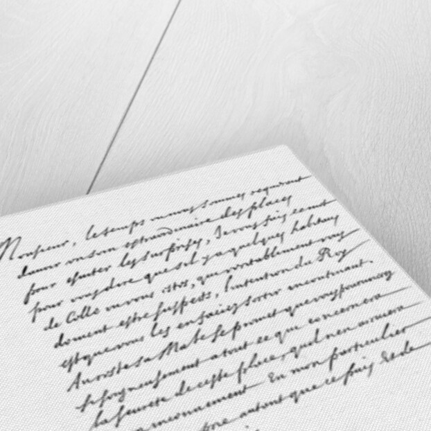 Letter by Cardinal Richelieu, to Monsieur de la Motte by Frederick George Netherclift