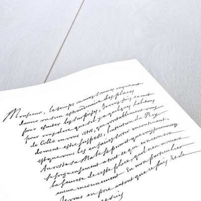 Letter by Cardinal Richelieu, to Monsieur de la Motte by Frederick George Netherclift