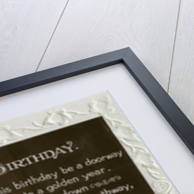 Birthday card by Anonymous