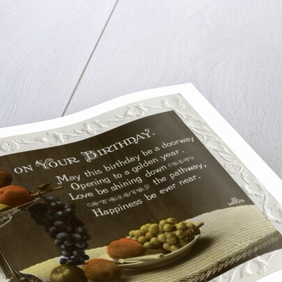 Birthday card by Anonymous