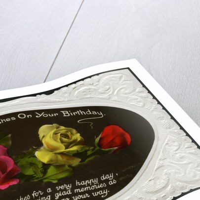 Birthday card by Anonymous