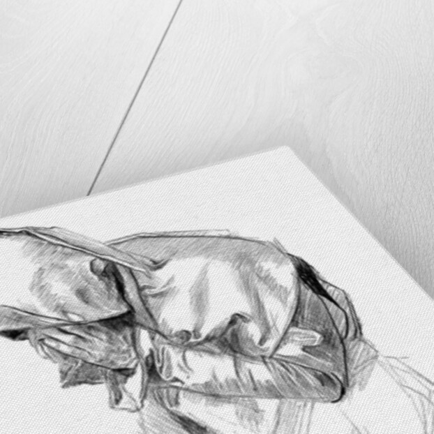 A study by Edwin A Abbey RA by Anonymous