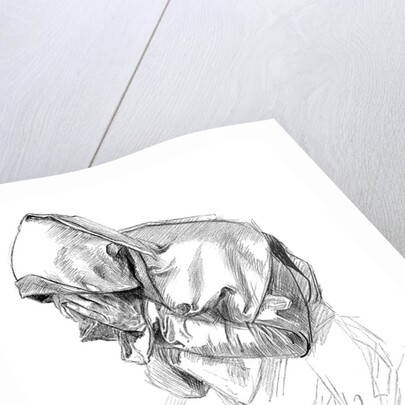 A study by Edwin A Abbey RA by Anonymous