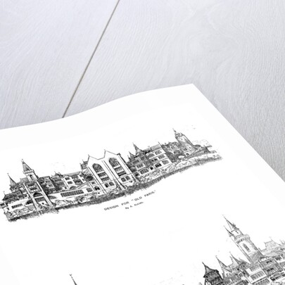 River facade and design for Old Paris by Anonymous