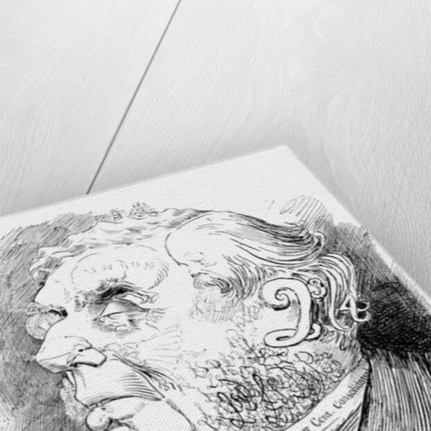 Puzzle head depicting British politician George Joachim Goschen, from Punch by Anonymous