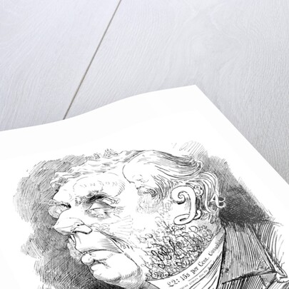 Puzzle head depicting British politician George Joachim Goschen, from Punch by Anonymous