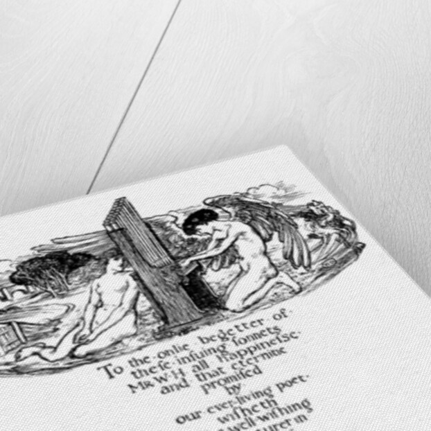 Dedicatory page from Shakespeare's Sonnets by Anonymous