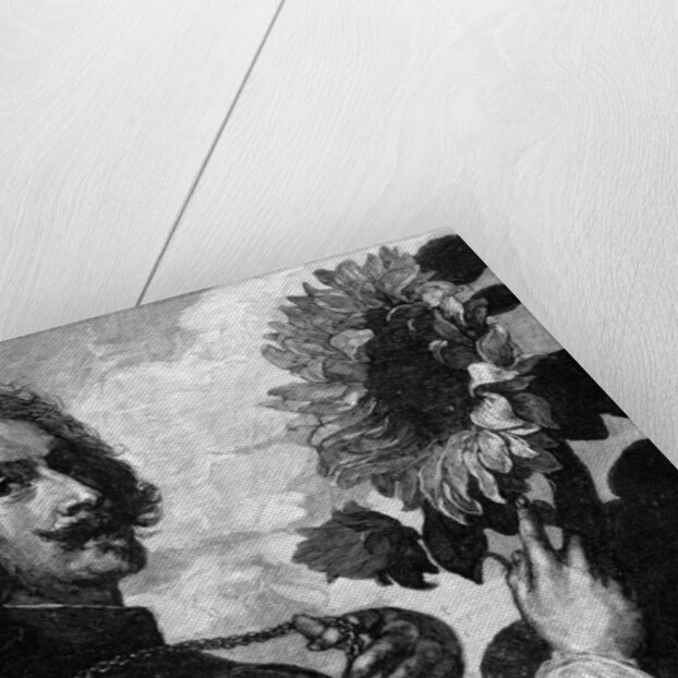 Anthony van Dyck, self-portrait with a sunflower by OL Lacour