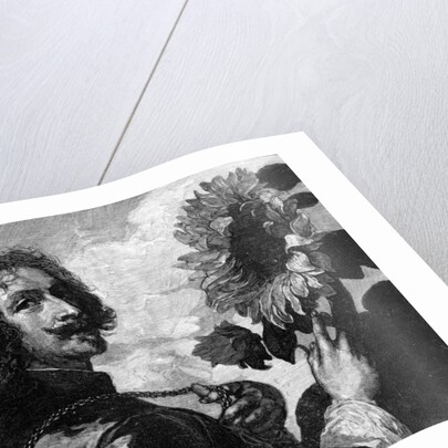 Anthony van Dyck, self-portrait with a sunflower by OL Lacour
