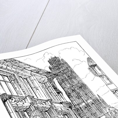 The Cathedral Spire, Rouen by Anonymous