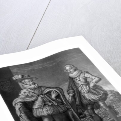 Christian IV, King of Denmark, with his eldest son Frederick by Robert Dunkarton