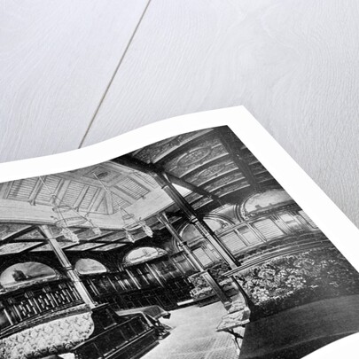 First class smoking room on board the P&O steamship SS 'India' by Anonymous