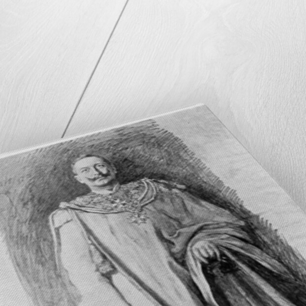 Study for the enamel portrait of Emperor Wilhelm II of Germany by Anonymous