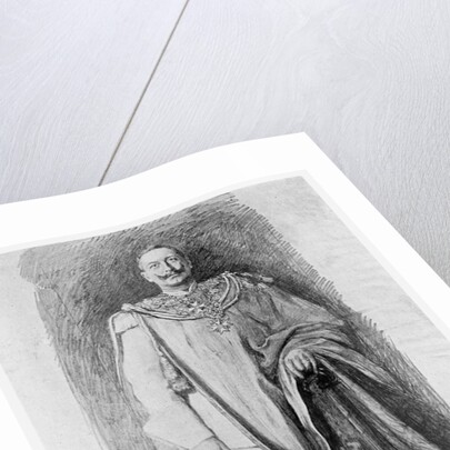 Study for the enamel portrait of Emperor Wilhelm II of Germany by Anonymous