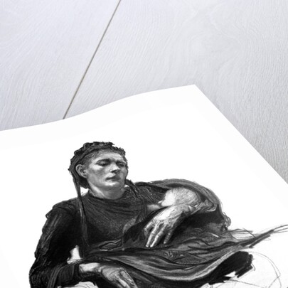 Study of a woman holding a baby by Anonymous