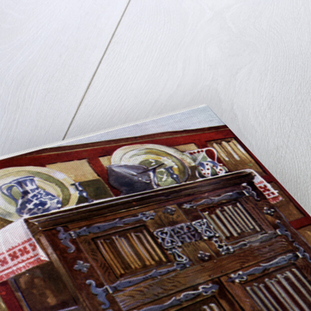 Oak double hutch by Edwin Foley