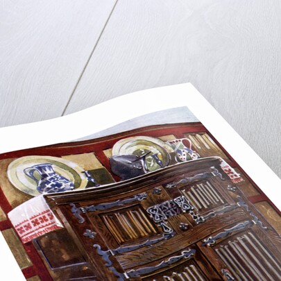 Oak double hutch by Edwin Foley