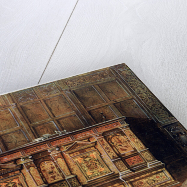 Inlaid muniment chest by Edwin Foley